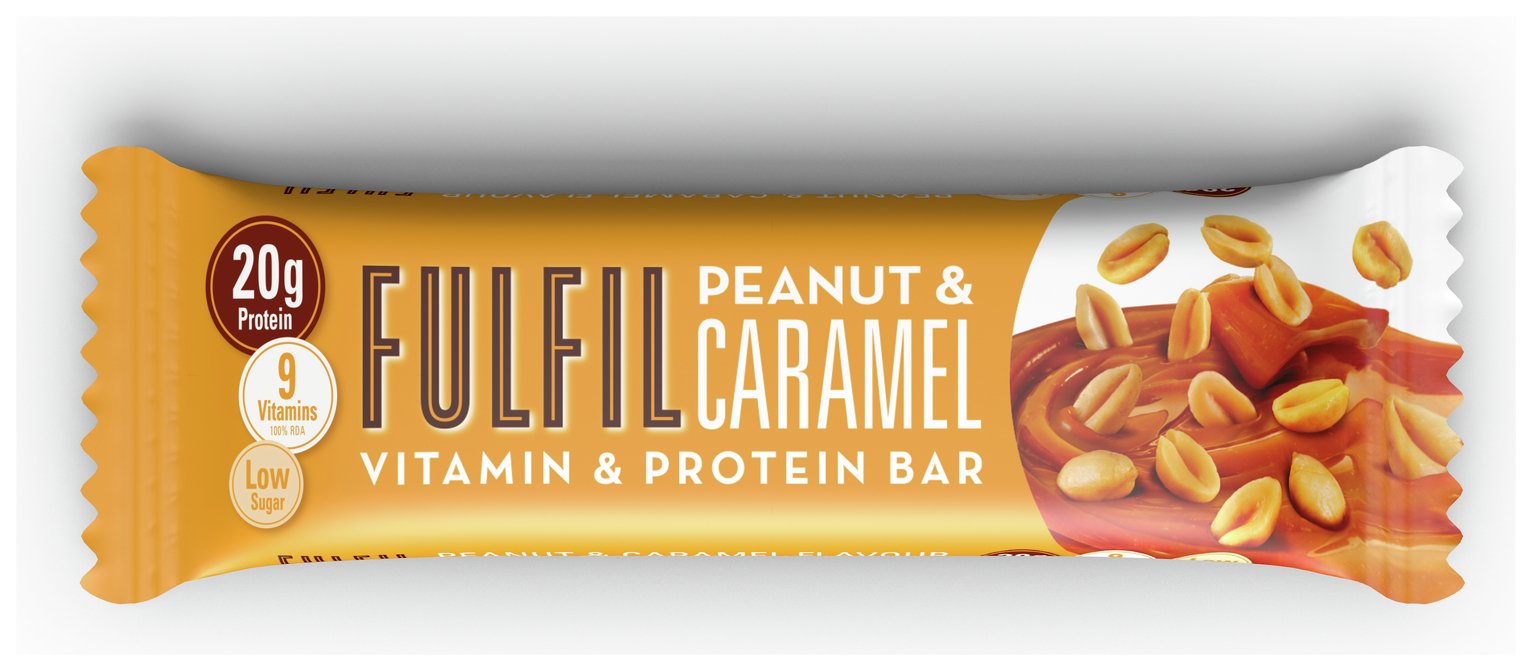 Fulfil Peanut and Caramel Protein and Vitamin Bars 15 x 55g Reviews