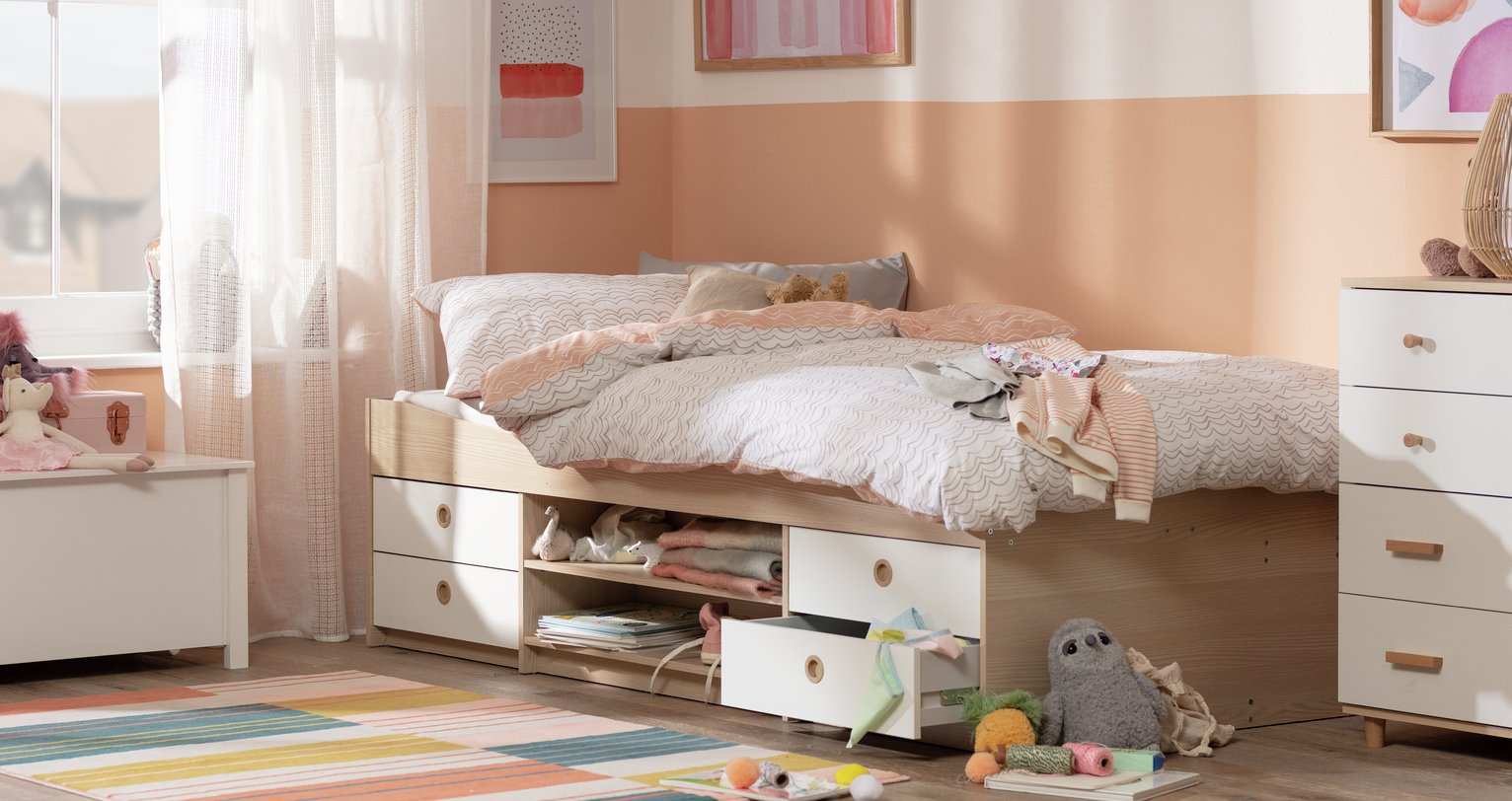 Argos Home Camden White & Acacia Cabin Bed Reviews