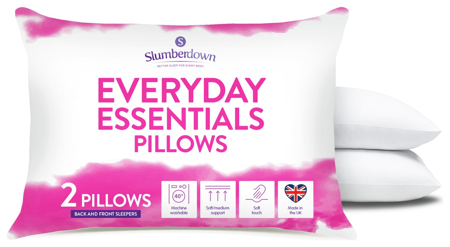 Slumberdown Everyday Essentials Pair of Pillows Reviews