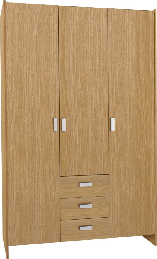 Argos Home Capella Oak 3 Door 3 Drawer Wardrobe Package Reviews