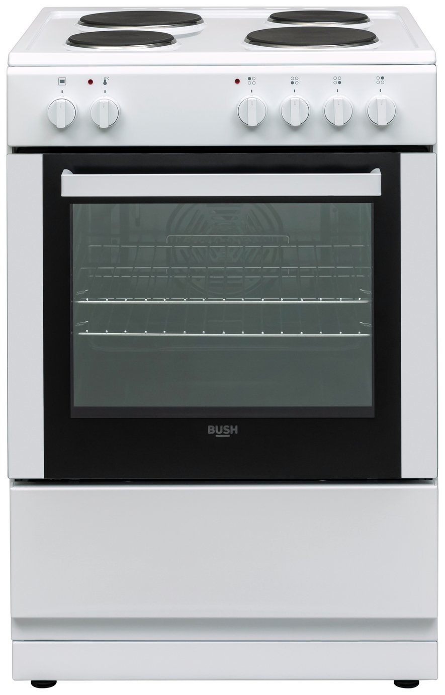 Bush DHBES60WX 60cm Single Electric Cooker White (9174559) Argos