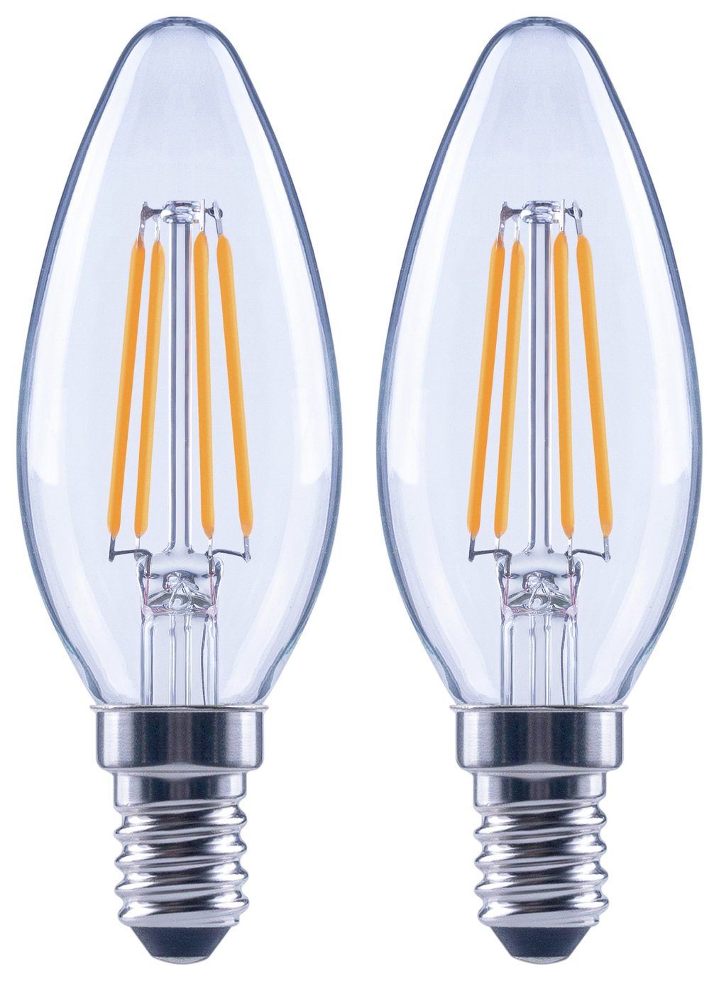Argos Home 5W LED SES Dimmable Candle Light Bulb 2 Pack