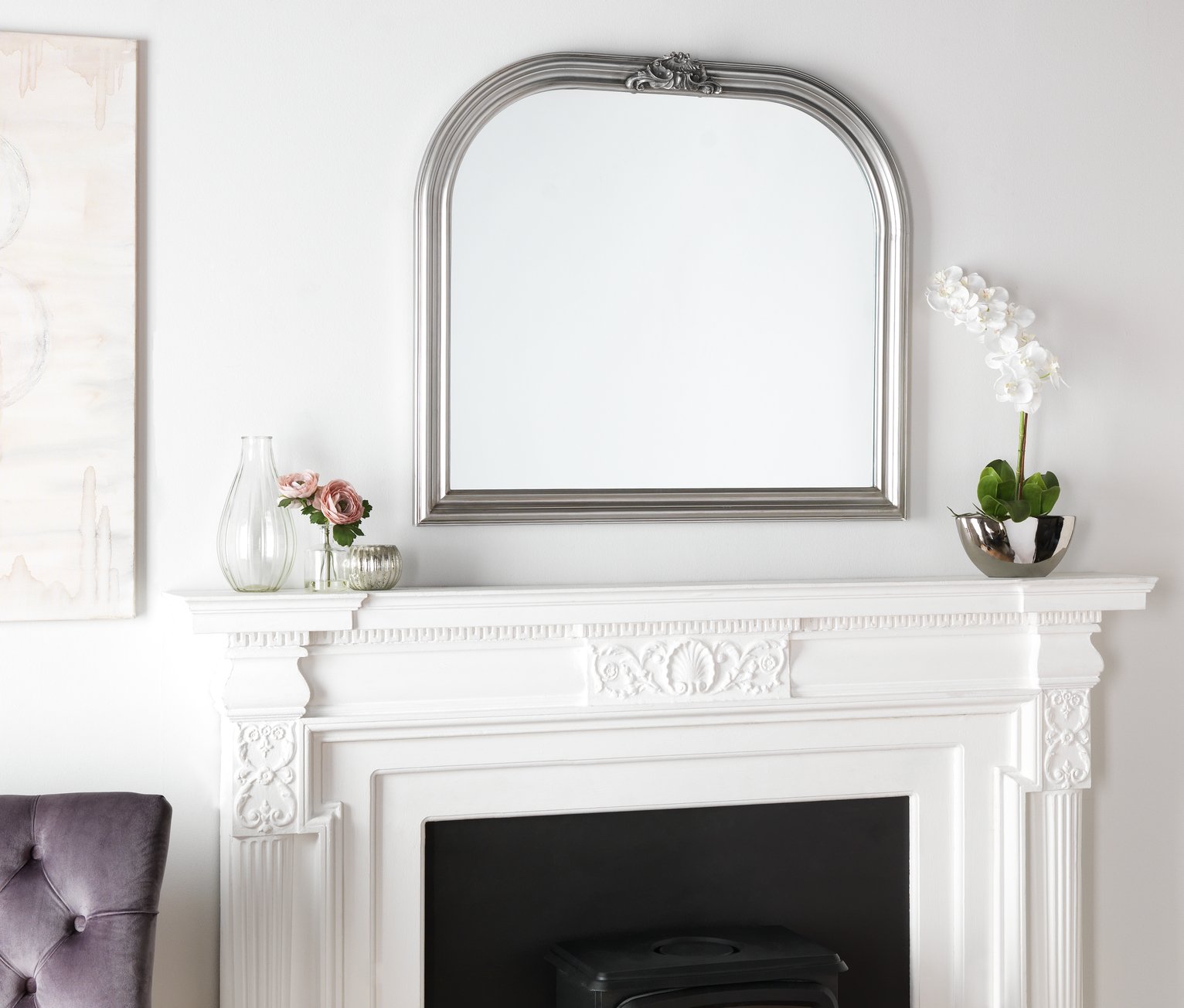 Argos Home Charlotte Ornate Curved Over Mantel Mirror Reviews Updated