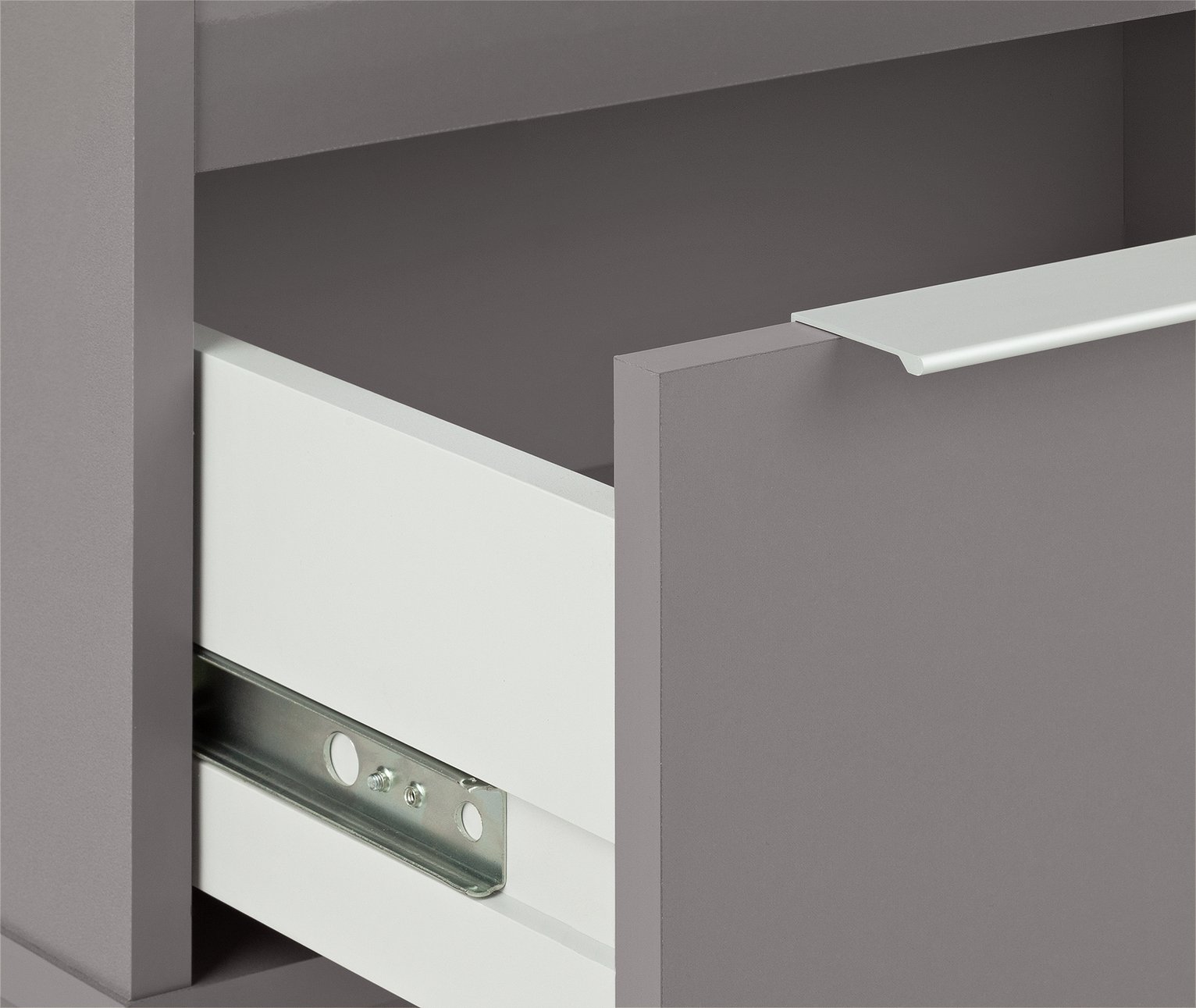 Argos Home Holsted Grey Gloss 2 Drawer Bedside Chest Reviews
