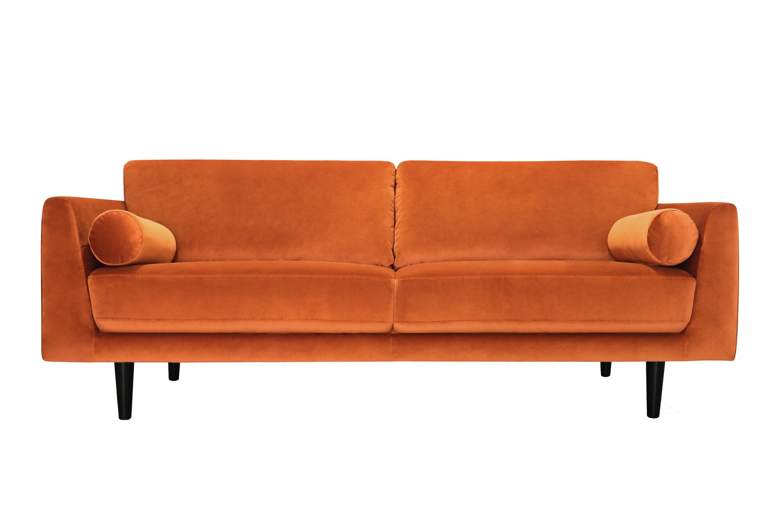 Argos Home Jackson 4 Seater Velvet Sofa Orange (9204041) Argos
