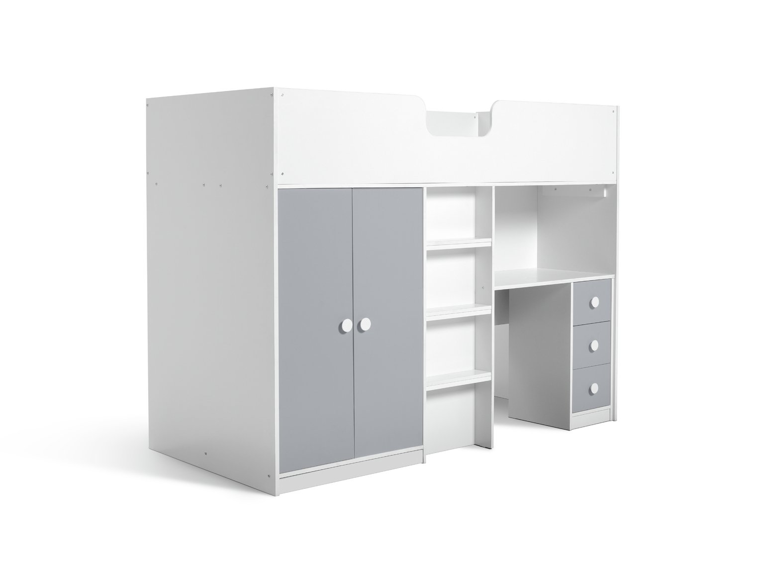 Argos Home Jackson Shorty Highsleeper & Mattress White&Grey Reviews