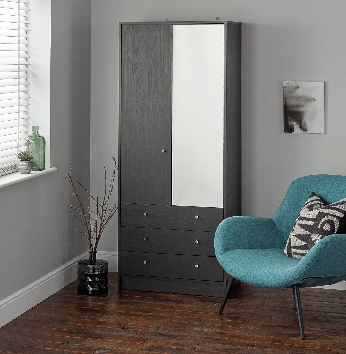 Argos Home Malibu 2 Dr 3 Drw Mirror Wardrobe Reviews Updated June 2024