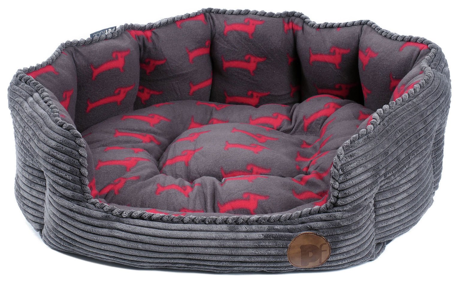 Petface Grey Bamboo & Jumbo Cord Deli Dog Bed Reviews Updated