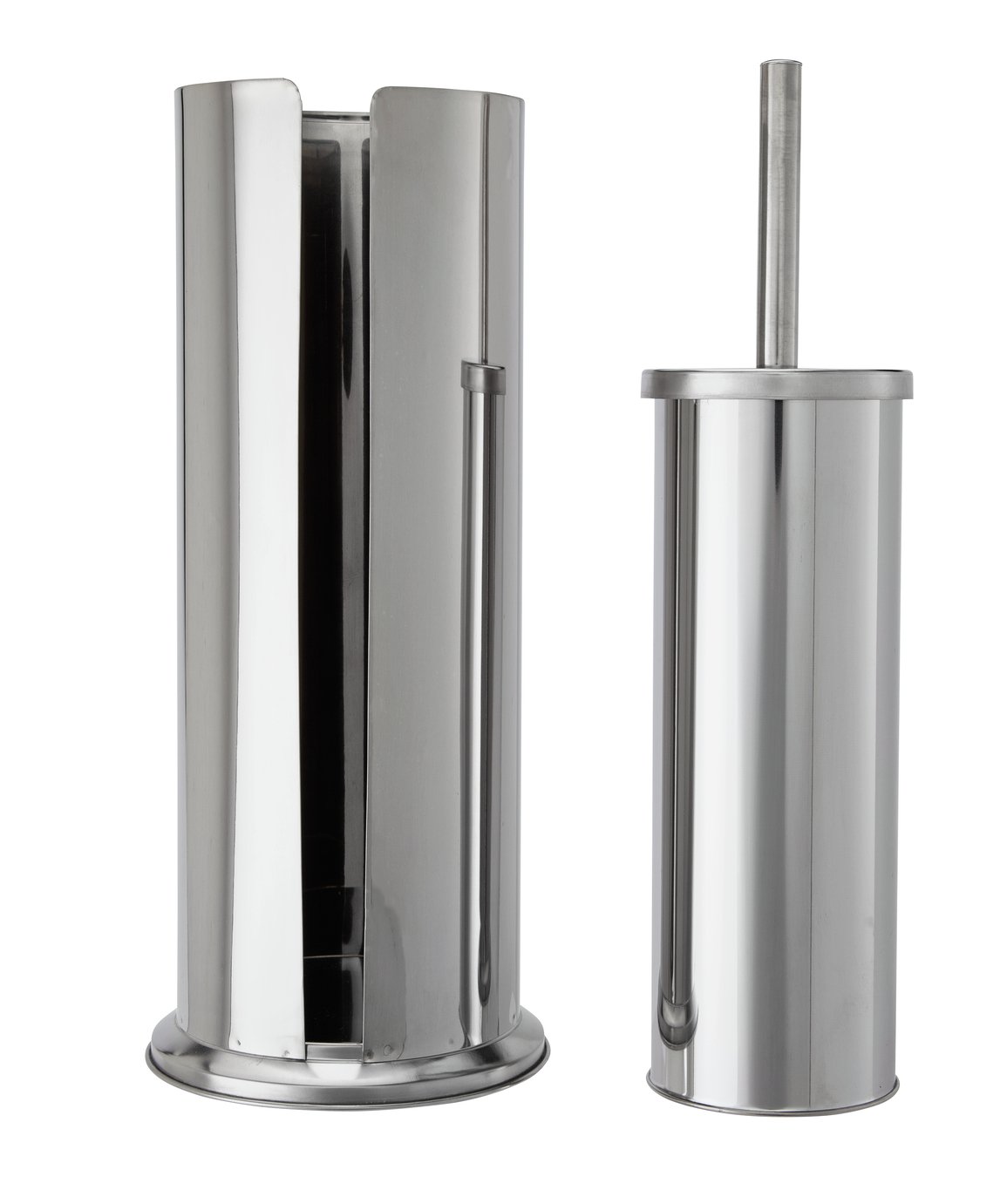 Argos Home Stainless Steel Toilet Roll Holder and Brush Set (9301188