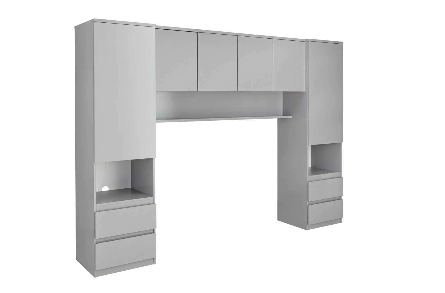 Habitat Jenson Gloss Overbed Unit Grey (9302242) Argos Price