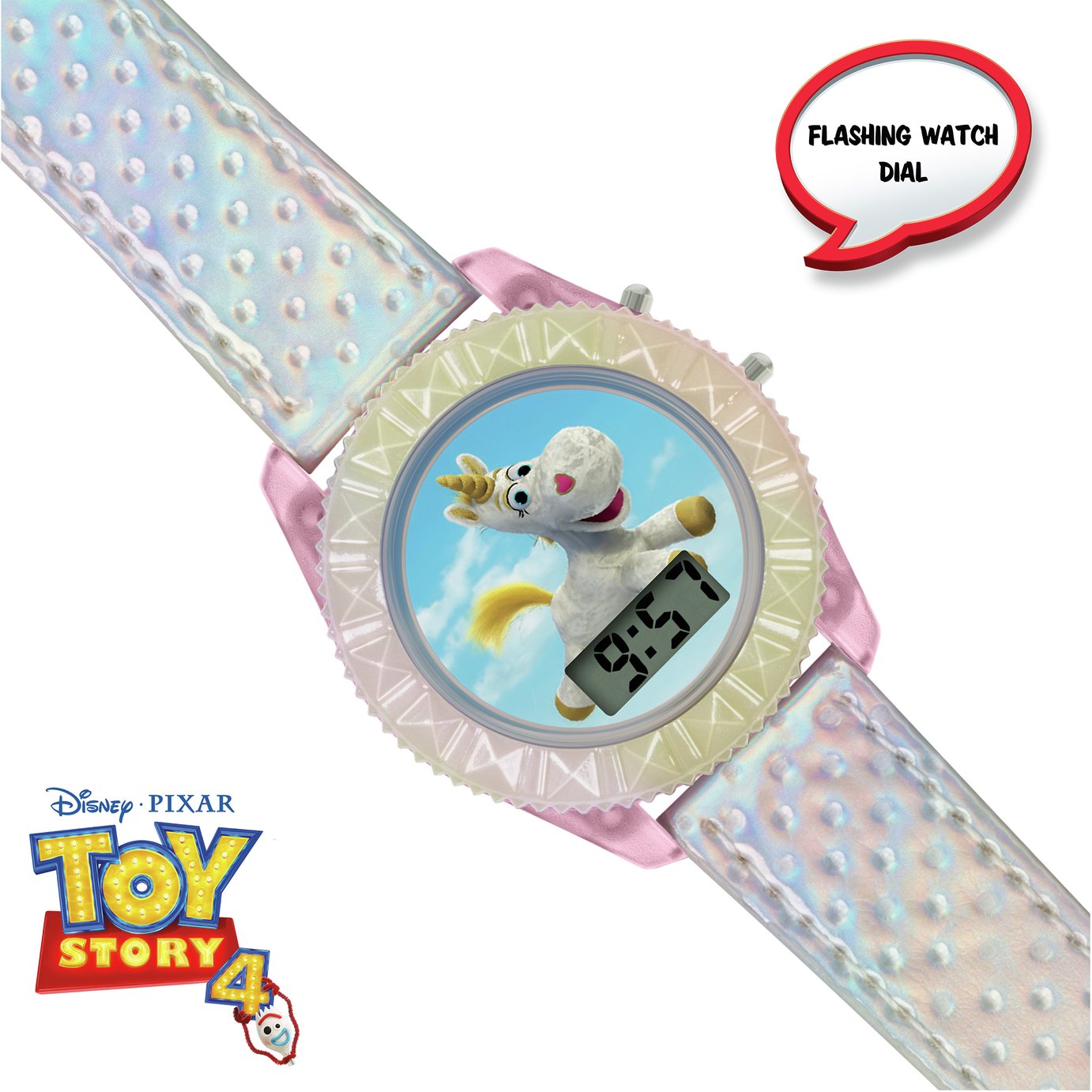 Disney Childrens Toy Story Unicorn White Plastic Strap Watch (9330630