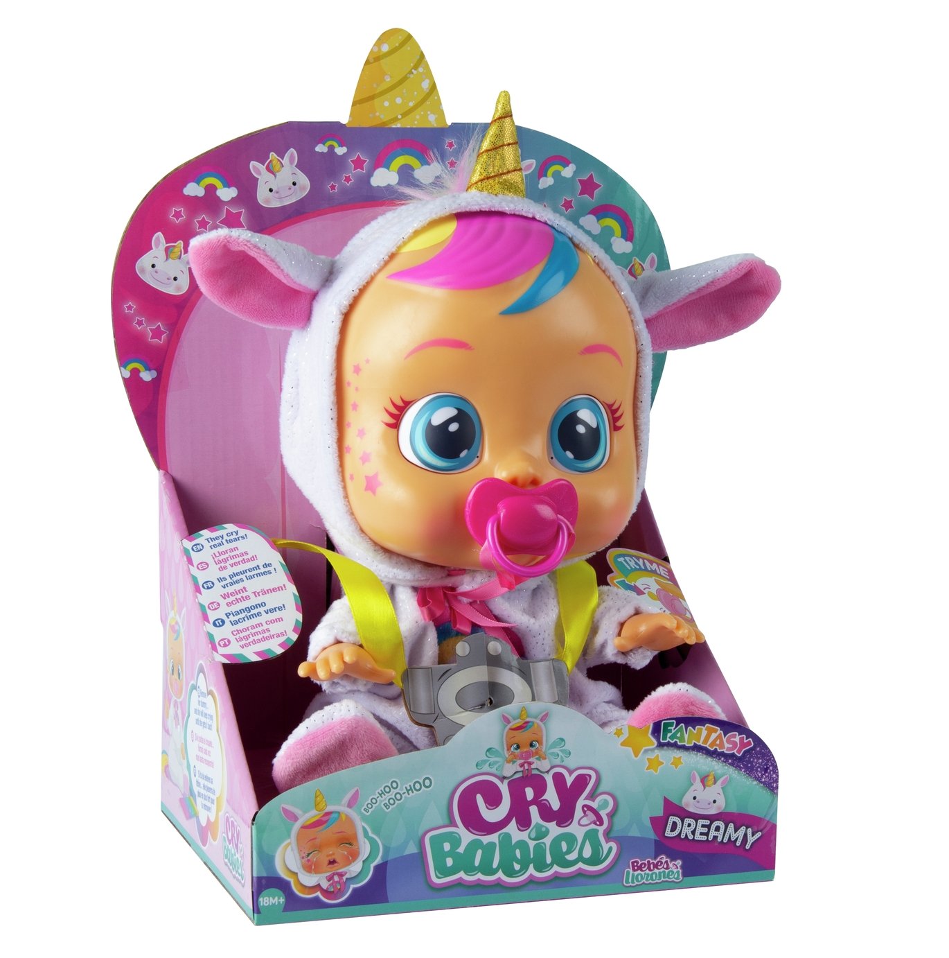 Cry Babies Dreamy the Unicorn Doll 12inch/30cm (9336737) Argos