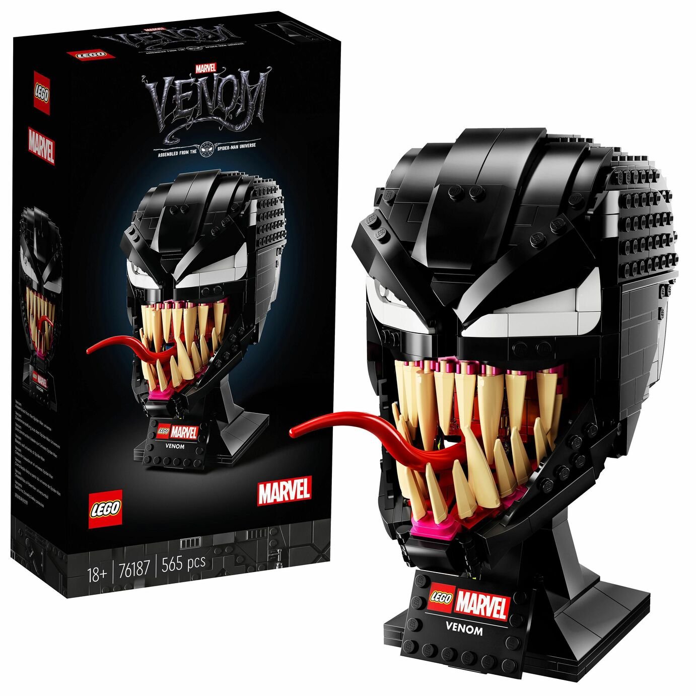 LEGO Marvel SpiderMan Venom Mask Helmet Display Set 76187 (9406973