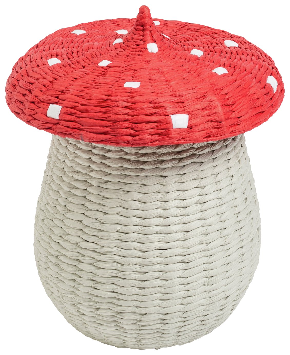 Argos Home Toadstool Kids Laundry Basket with Lid Red (9484287
