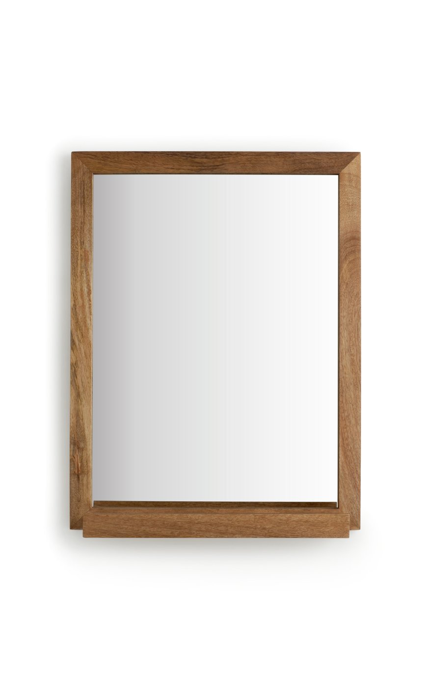 Habitat Mango Wood Mirror with Shelf Natural (9580655) Argos Price