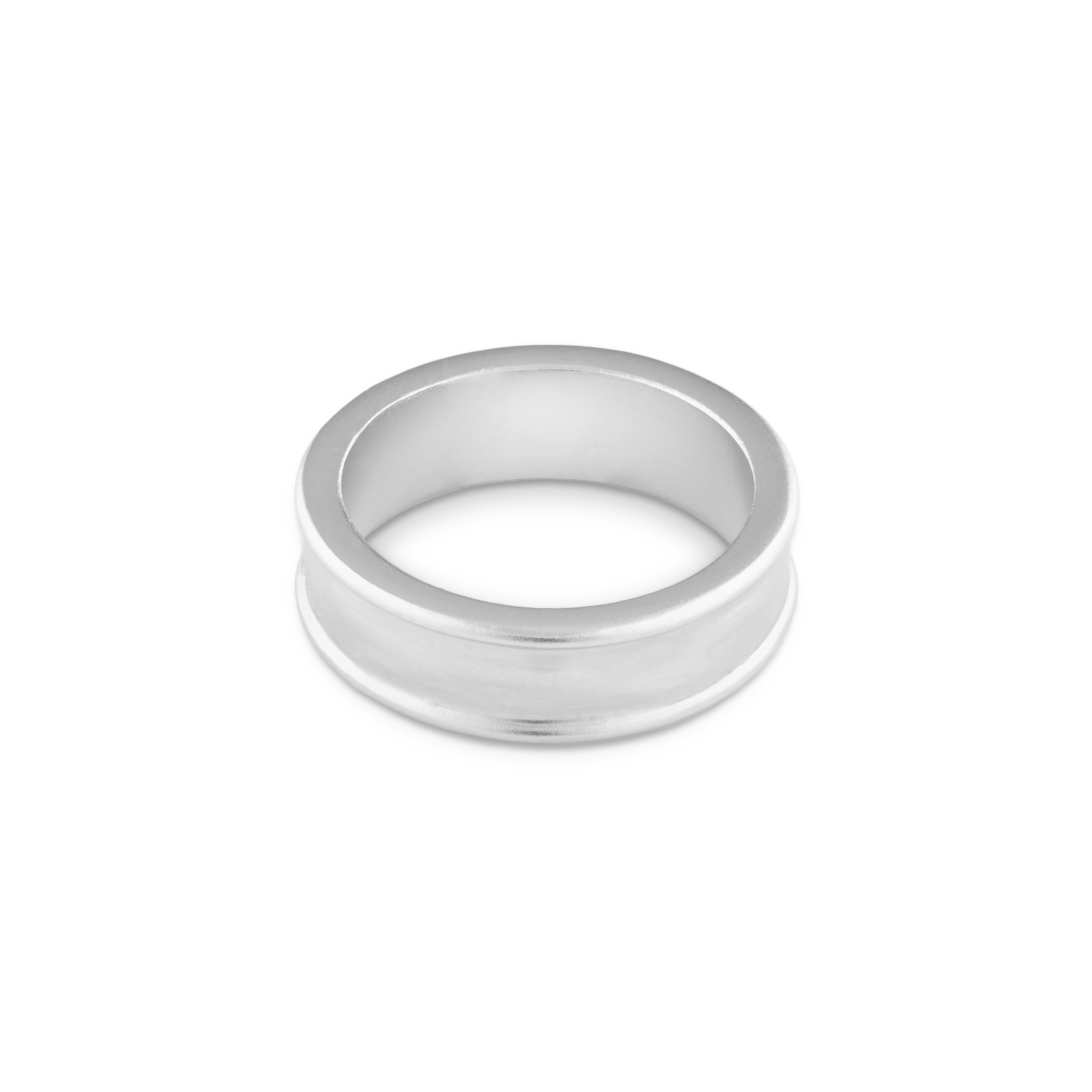 Shop Liquid Metal Tube Ring Pure Platinum 7879