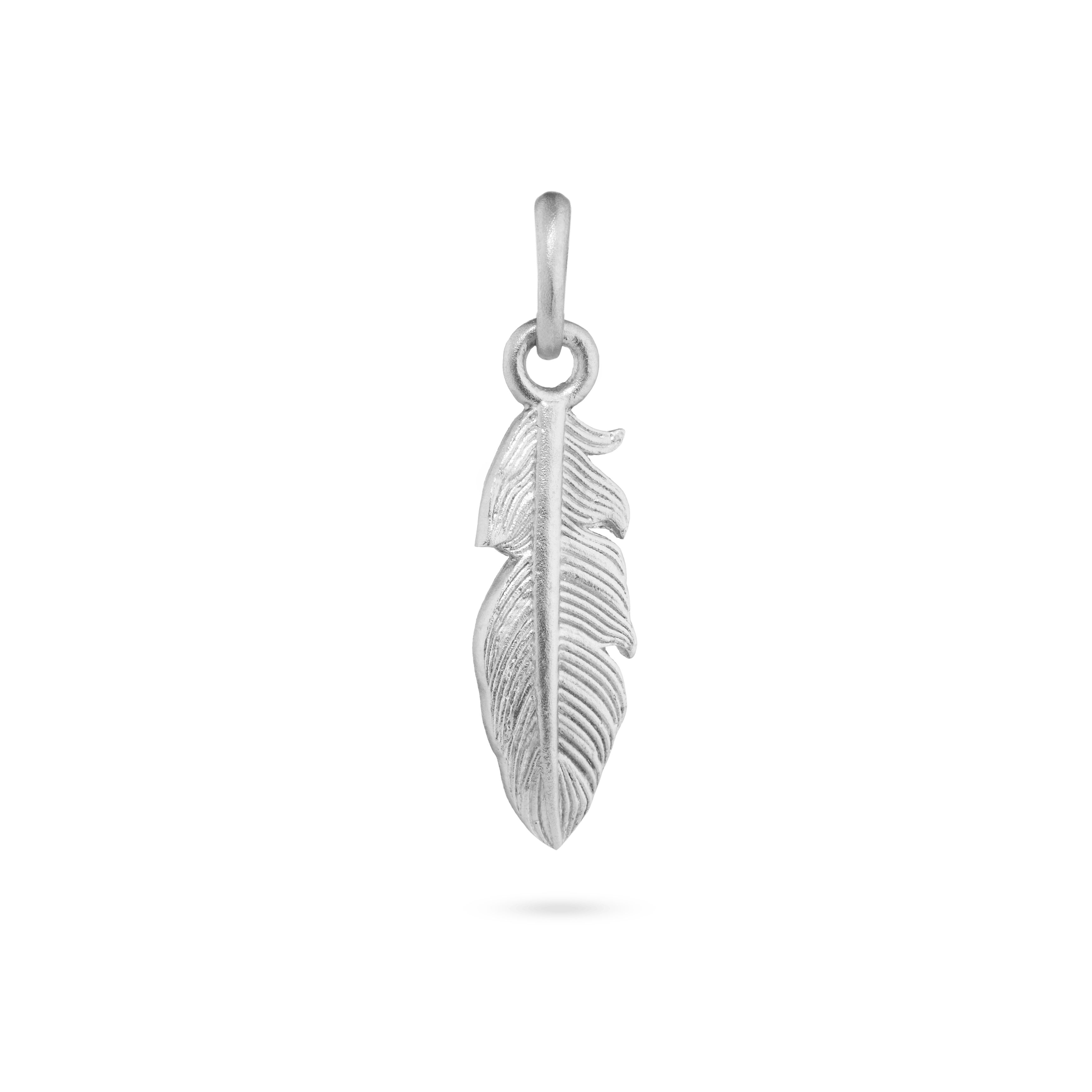 Shop Feather Pendant Pure Platinum 7879