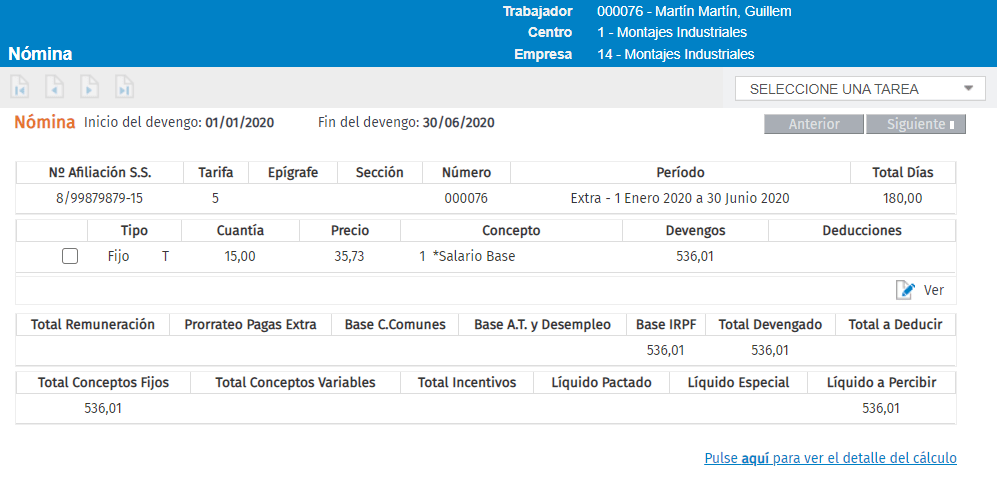Por qué calcula el importe de la paga extra en la extra y el finiquito