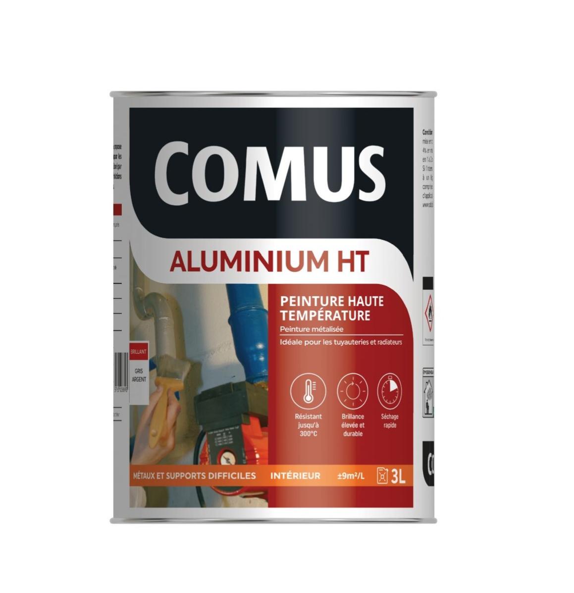 Aluminium Haute Temperature Gris Argent 0,75l Peinture