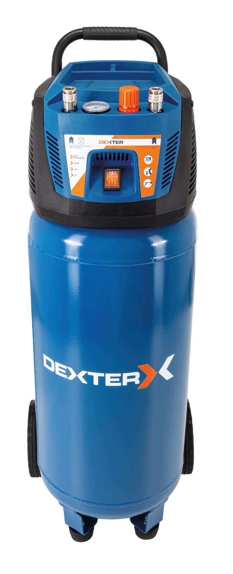 Compresseur vertical d'atelier DEXTER 50 l DX50V 230 V Leroy Merlin
