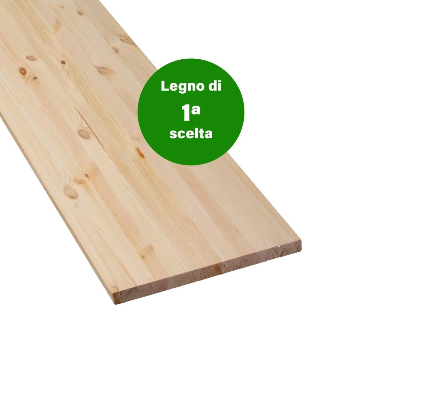 Tavola lamellare in legno di pino, 1° scelta 40 x 150 cm Sp 18 mm