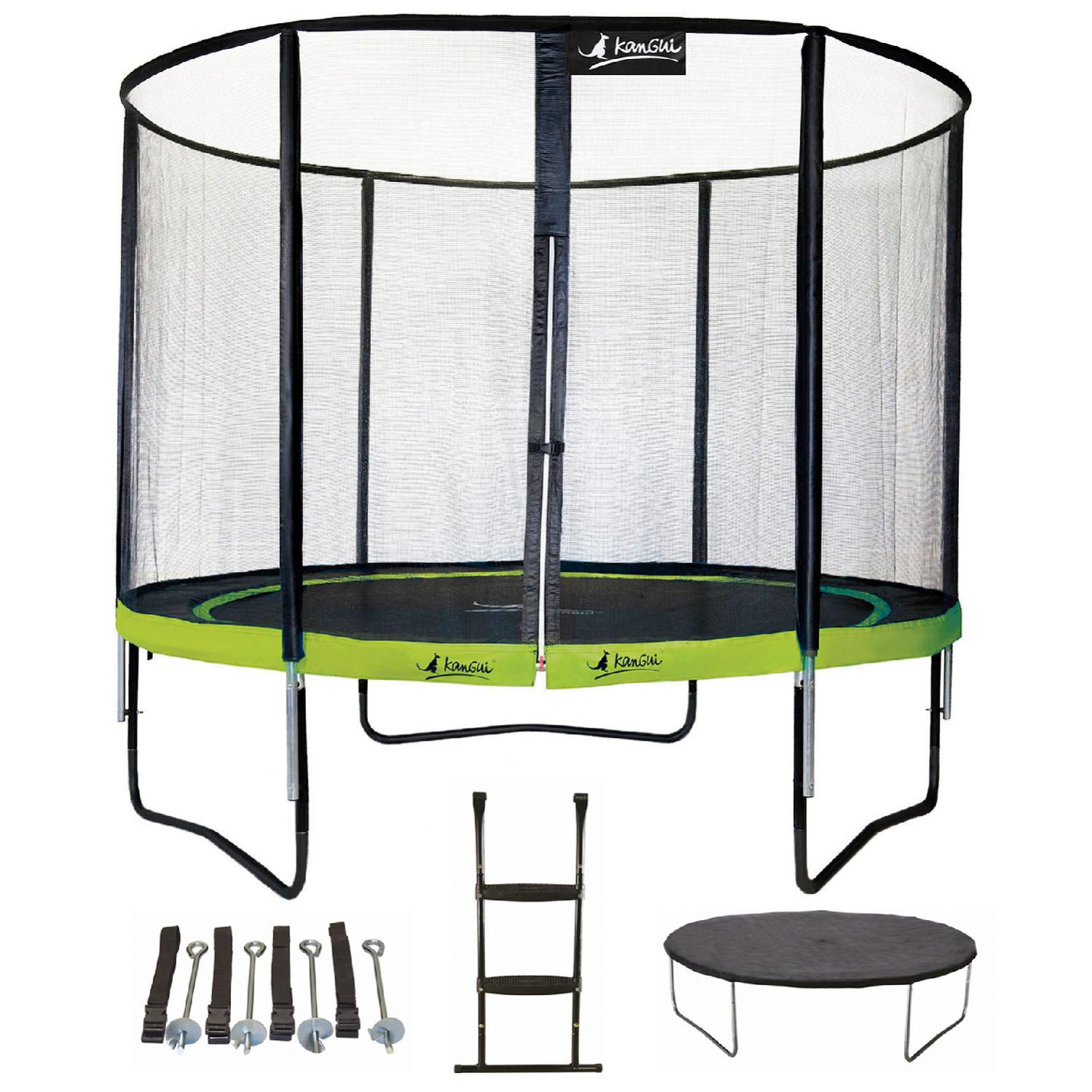 Kangui Trampoline De Jardin Rond 305 Cm + Filet