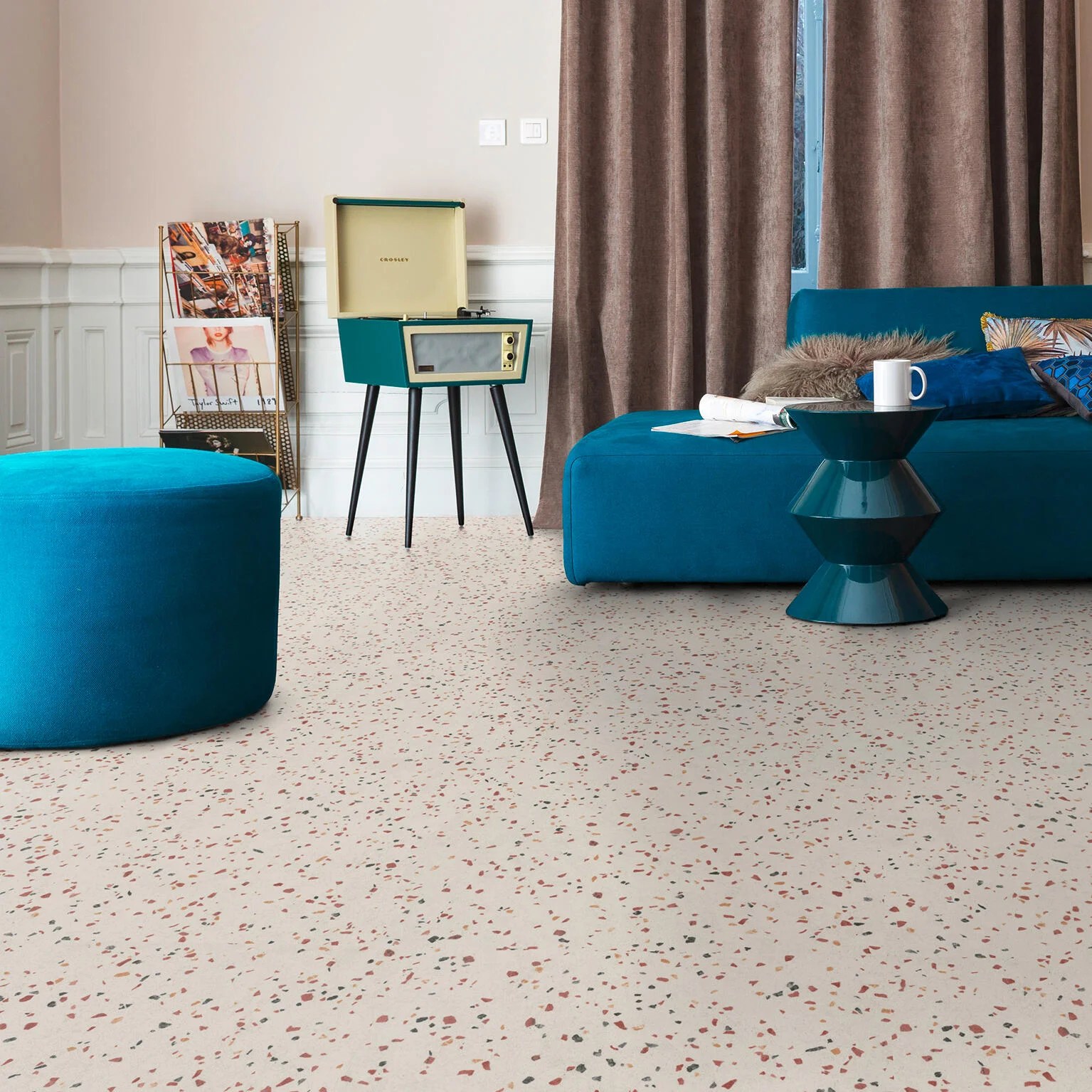 Le sol vinyle qui imite parfaitement le terrazzo Leroy Merlin