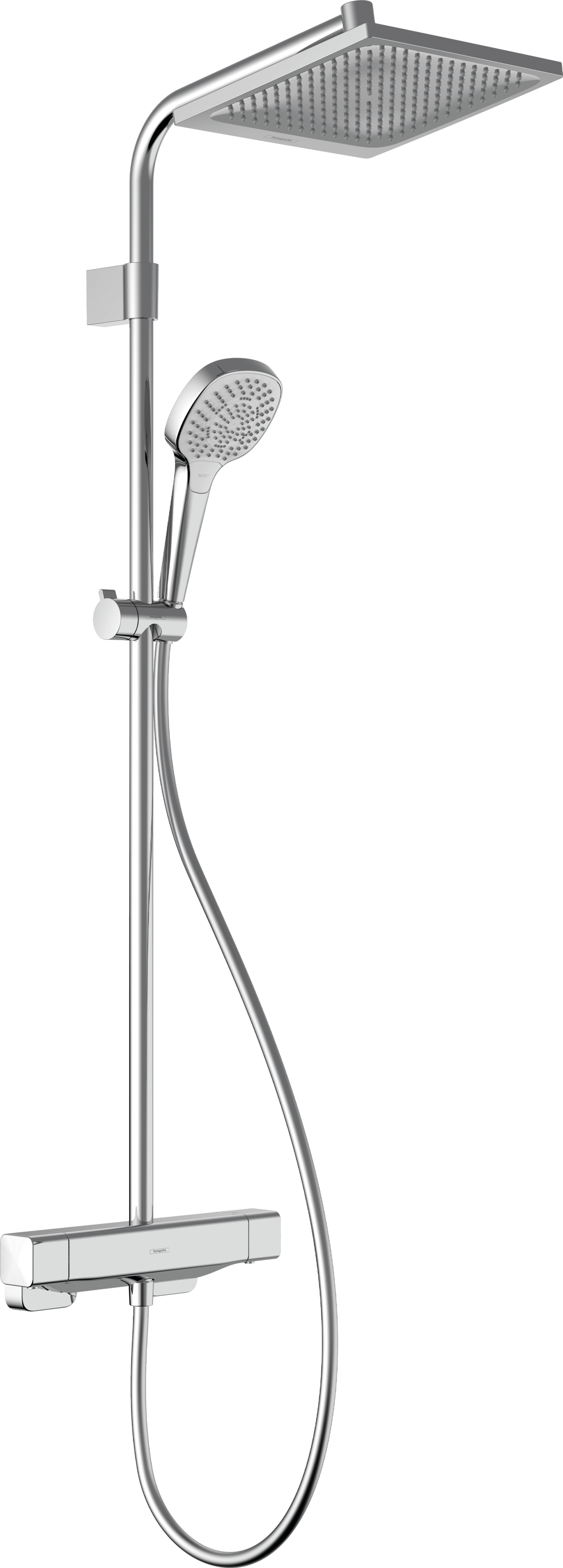 Colonne de douche thermostatique, HANSGROHE Lmh e 240 eco, Chromé