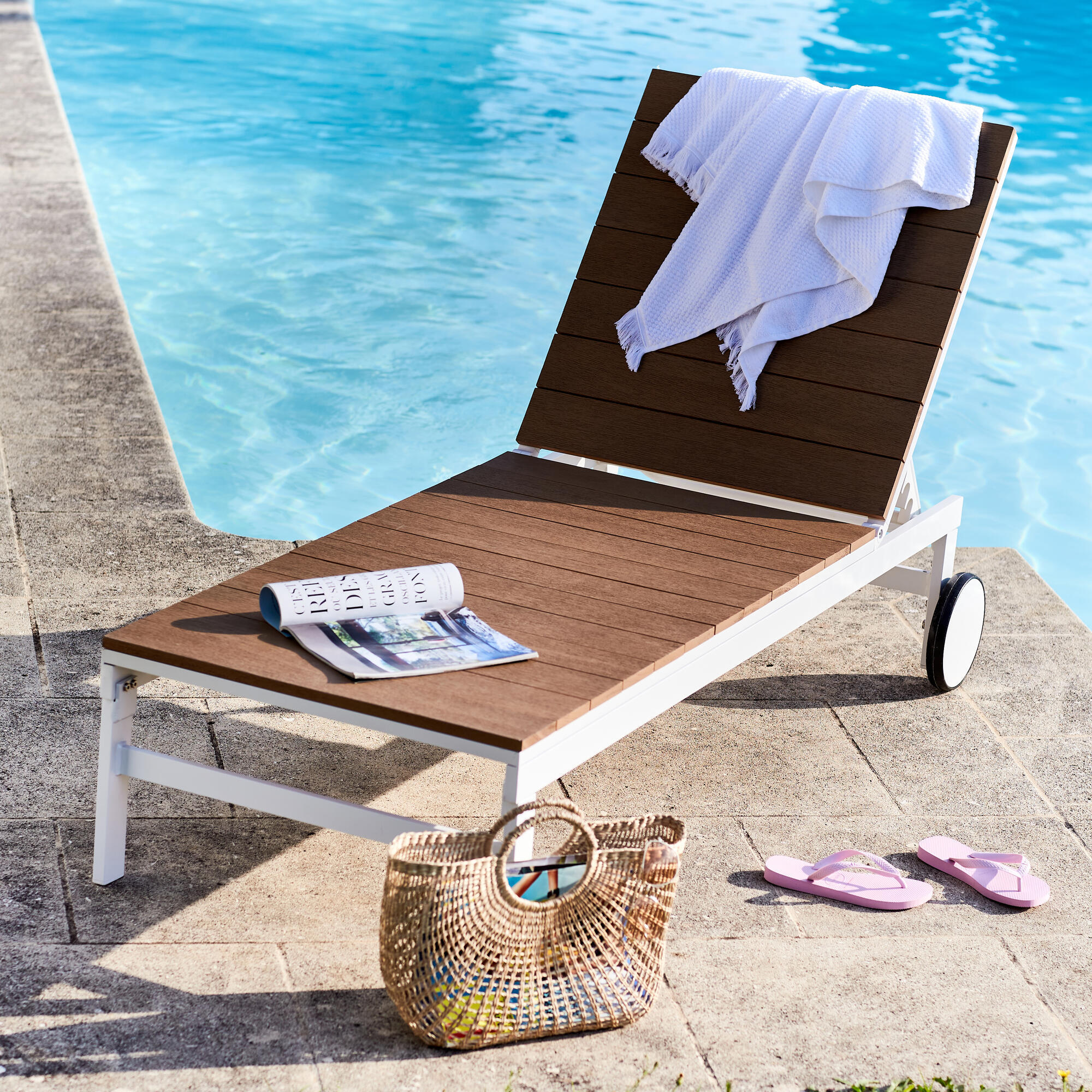 Transat, bain de soleil, chaise longue Leroy Merlin