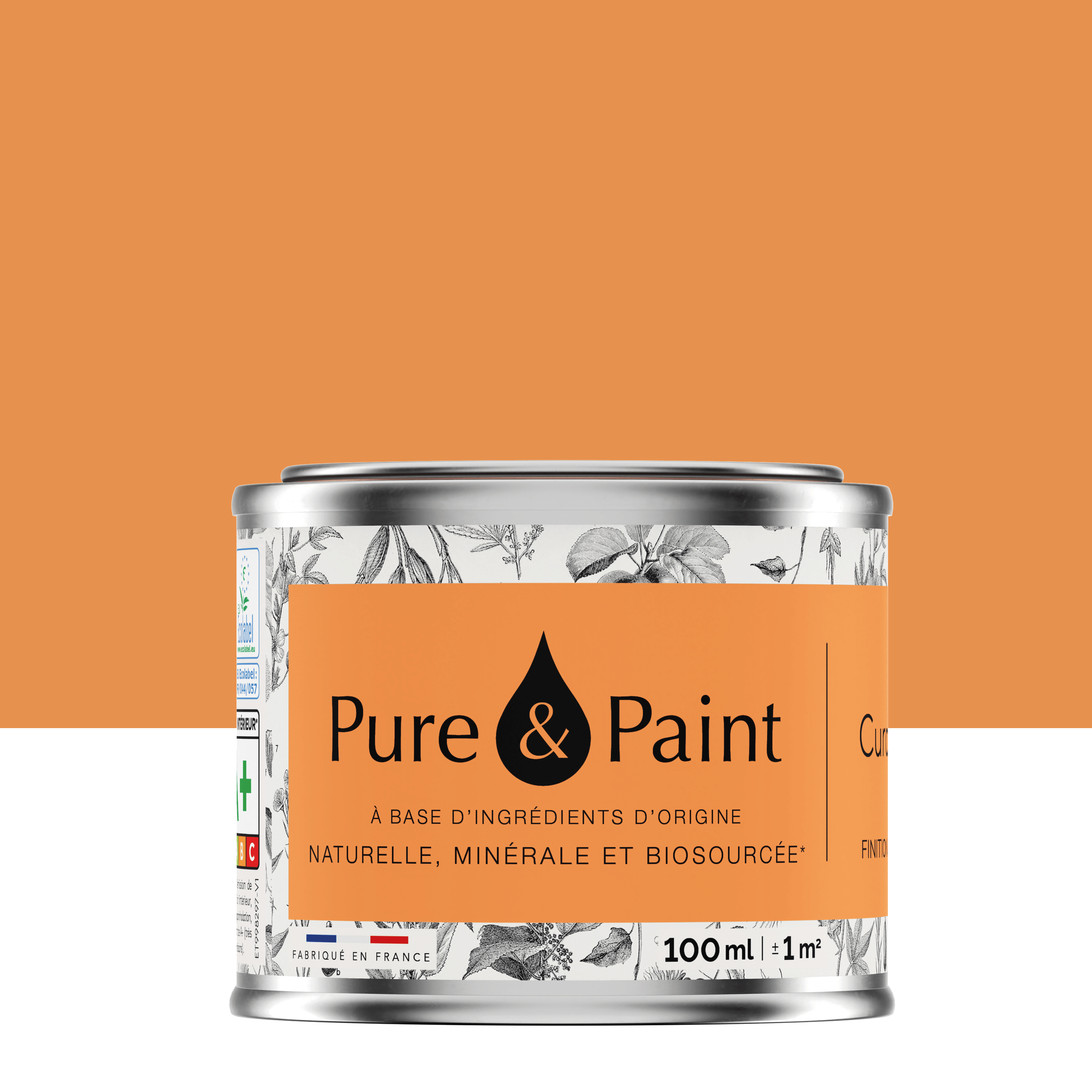 Peinture mur et plafond curcuma velours PURE & PAINT , 0.1l Leroy Merlin