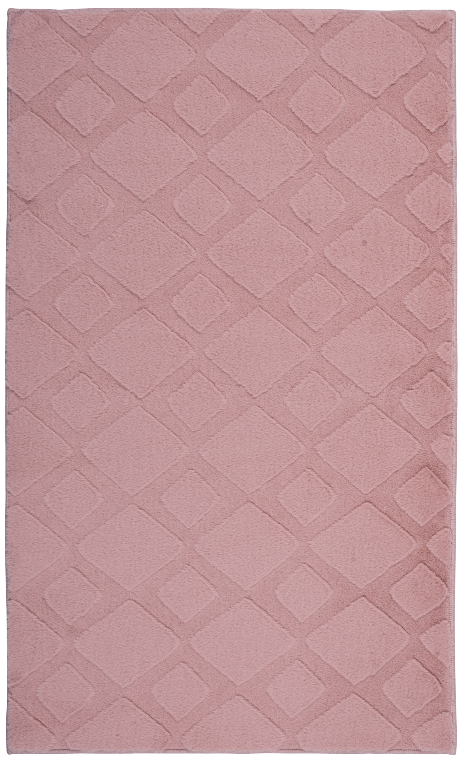 Dywan pluszowy Rabbit Jaquard różowy 160 x 220 cm Leroy Merlin