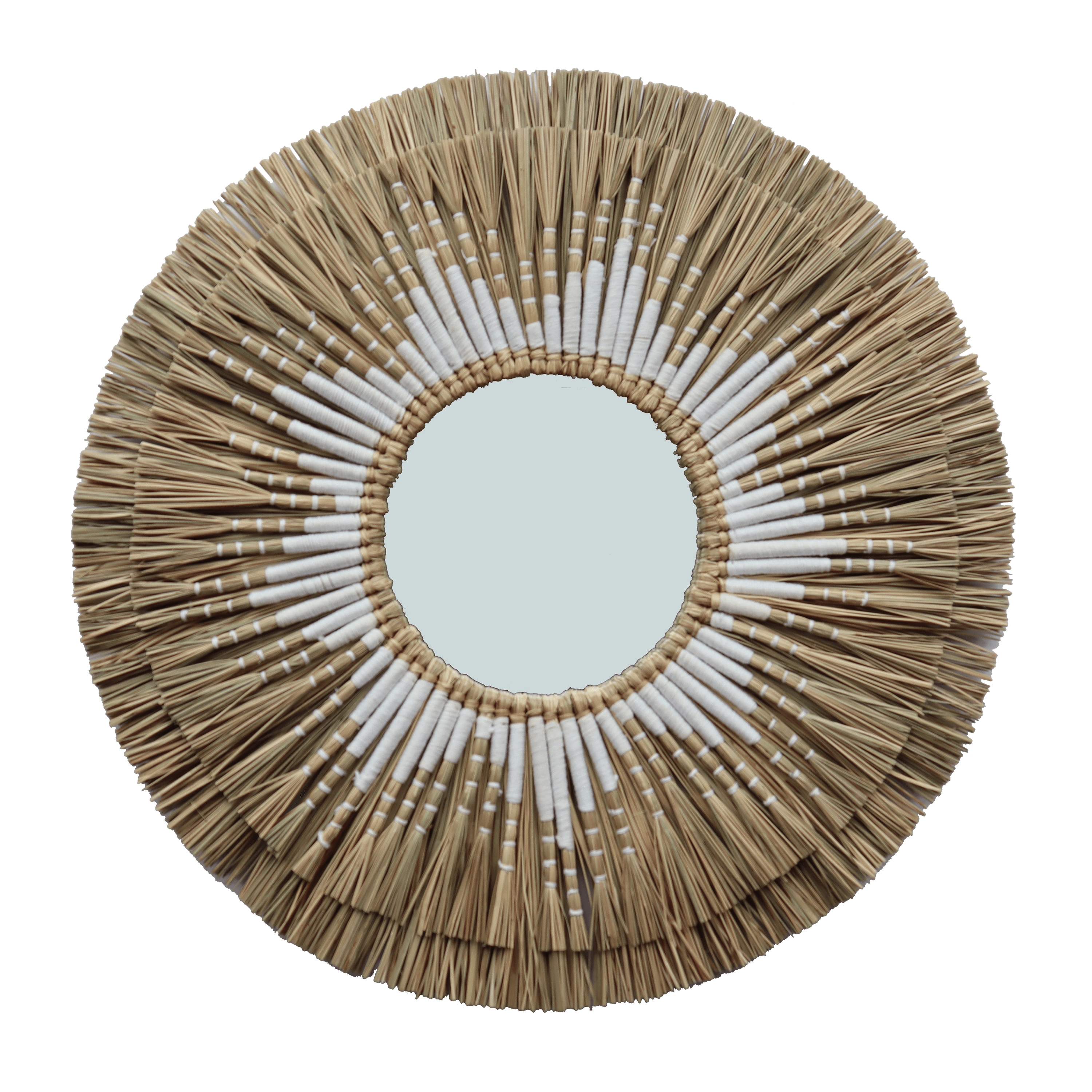 Espejo enmarcado redondo Soleia natural INSPIRE 70 x4 cm Leroy Merlin