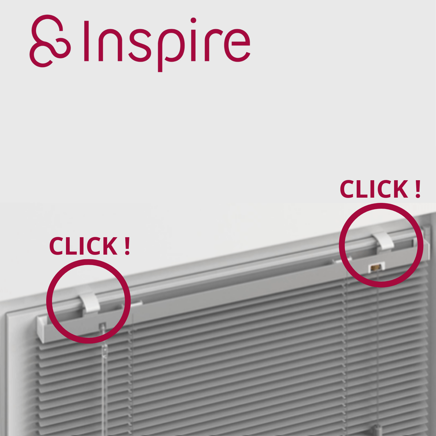 Store vénitien aluminium 25 mm, Epona blanc, l.60 x H.175 cm, INSPIRE