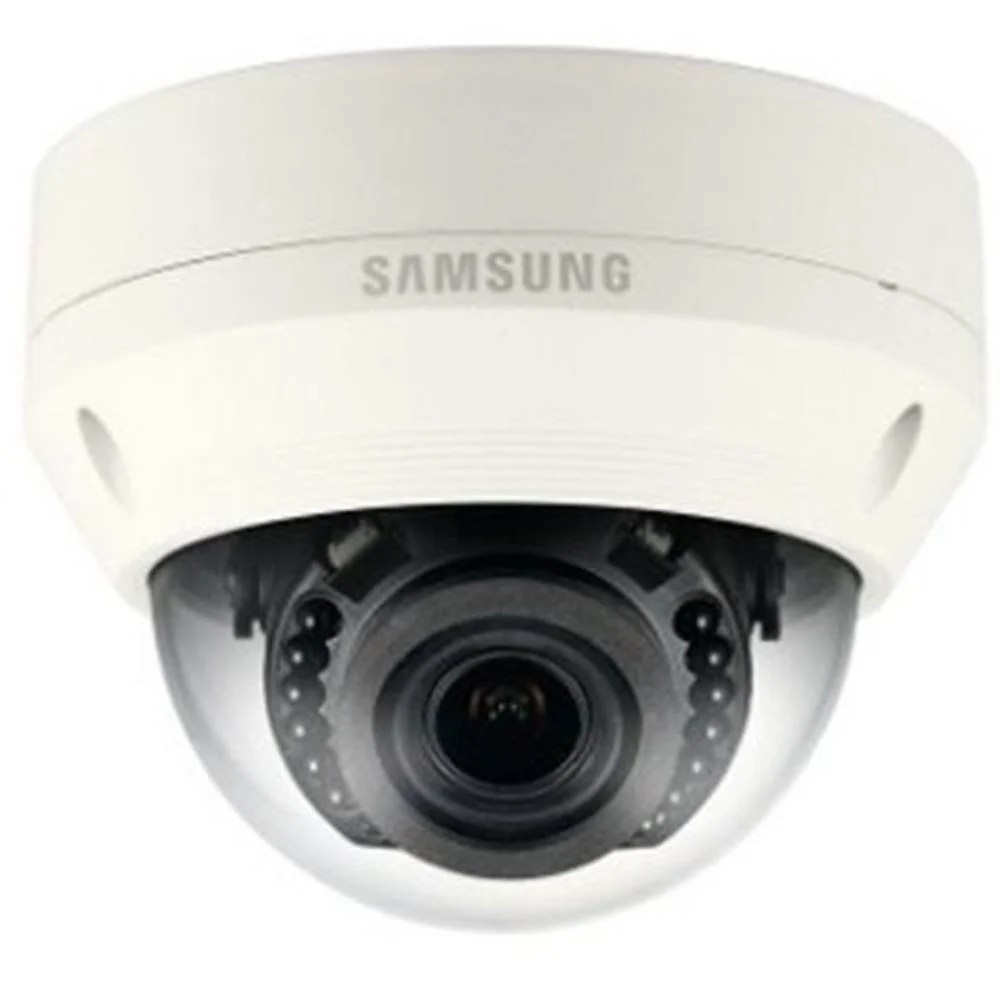 Caméra Dôme IP plafond 2Mp Samsung compatible NVR Réseau PoE IP66