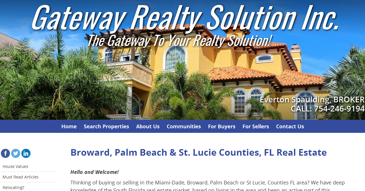 Broward, Palm Beach & St. Lucie Counties, FL Real Estate Gateway