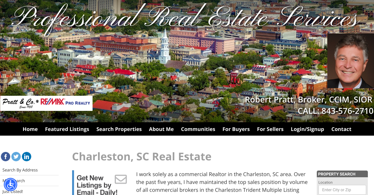Charleston Commercial Real Estate Robert Pratt, REALTOR®