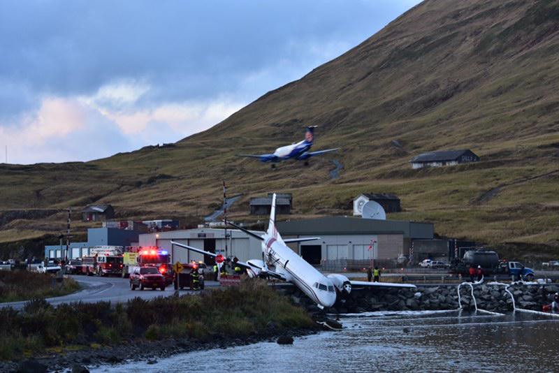 LISTEN After plane goes off the Unalaska runway, passenger describes