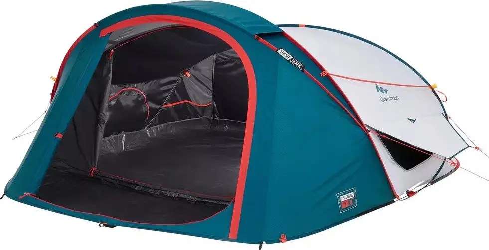 Quechua Zelt 2 Sekunden XL 3 Personen Blau Weiß Alltricks.de