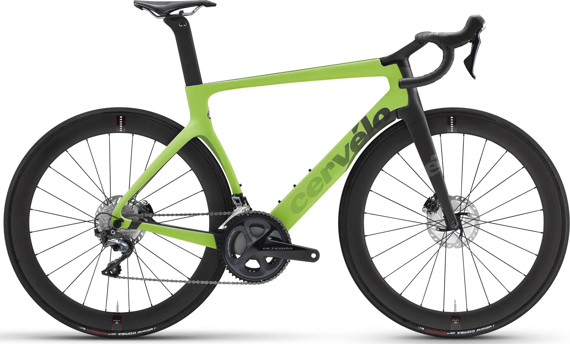 Cervélo S5 Disc Shimano Ultegra R8000 11S Lime / Carbon / Green Road