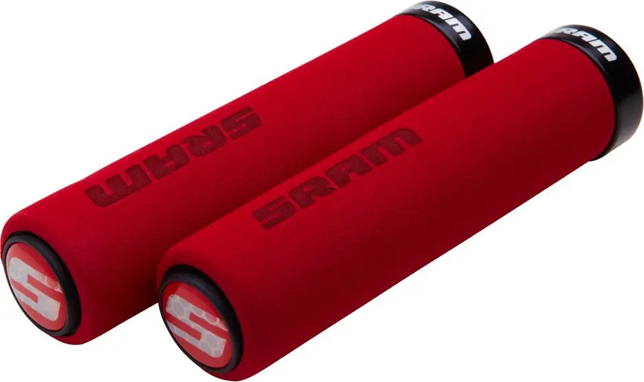 SRAM Paire de Grips Mousse LockOn Rouge / Noir Alltricks.fr