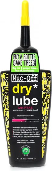MUCOFF Lubrifiant DRY LUBE Conditions Sèches 50ml Alltricks.fr