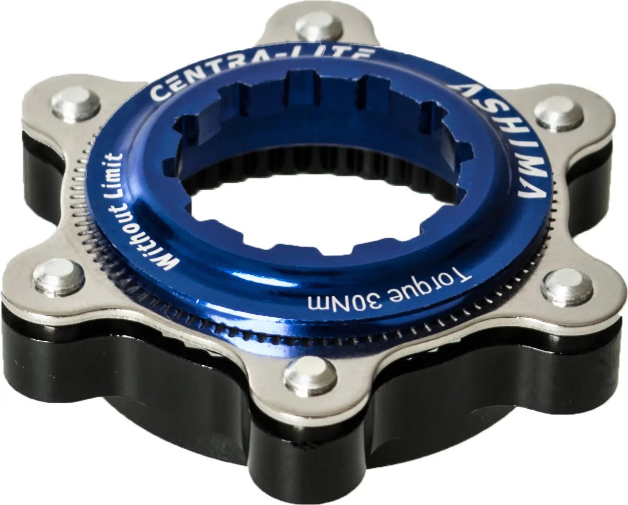 Ashima Blue Center Lock adapter for mounting holes 6