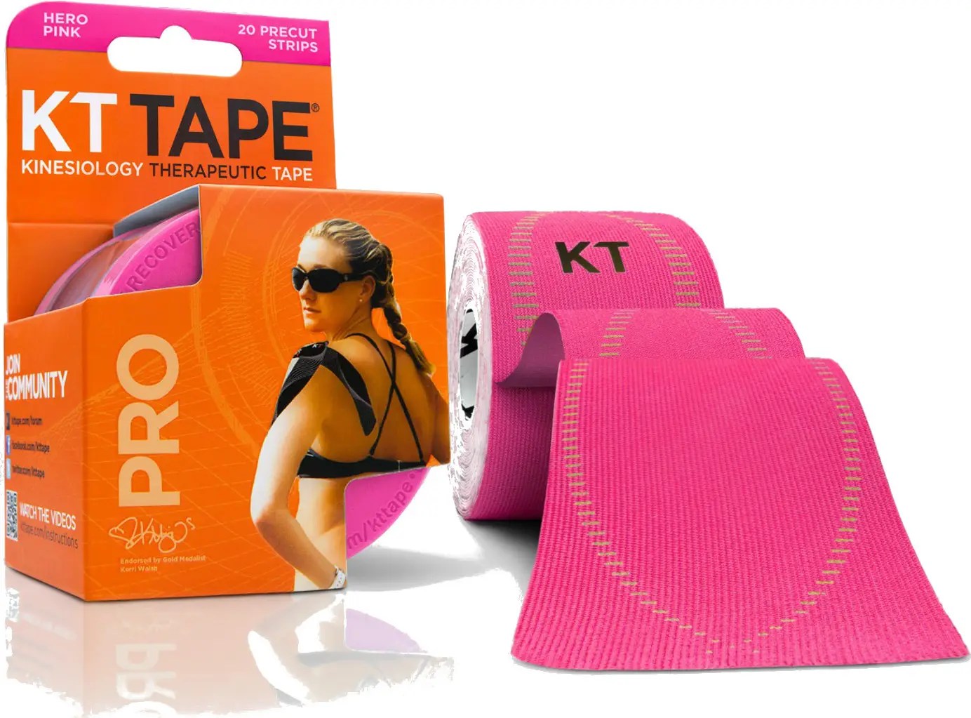 KT TAPE Nastro pretagliato in rotolo PRO Pink 20 nastri Alltricks.it