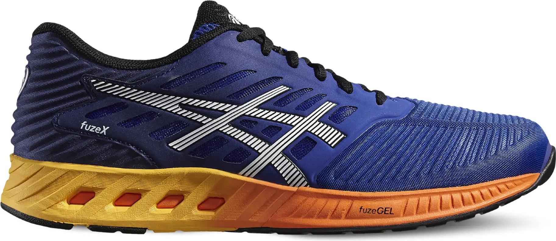 ASICS Shoes FUZEX Black Blue Orange