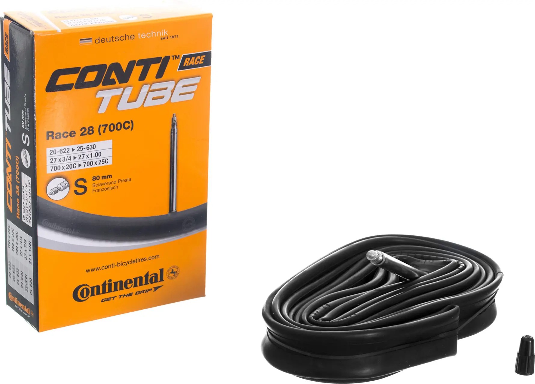 Chambre à Air Continental Race 28 700 mm Presta 80 mm