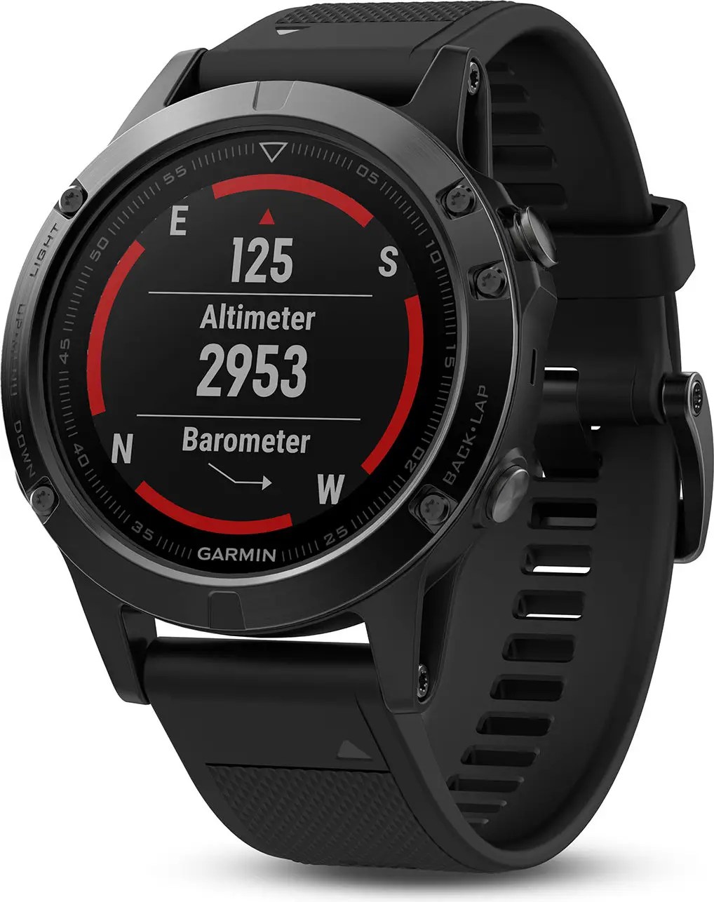 Montre GPS Garmin Fenix 5 HR Sapphire Noir Alltricks.fr
