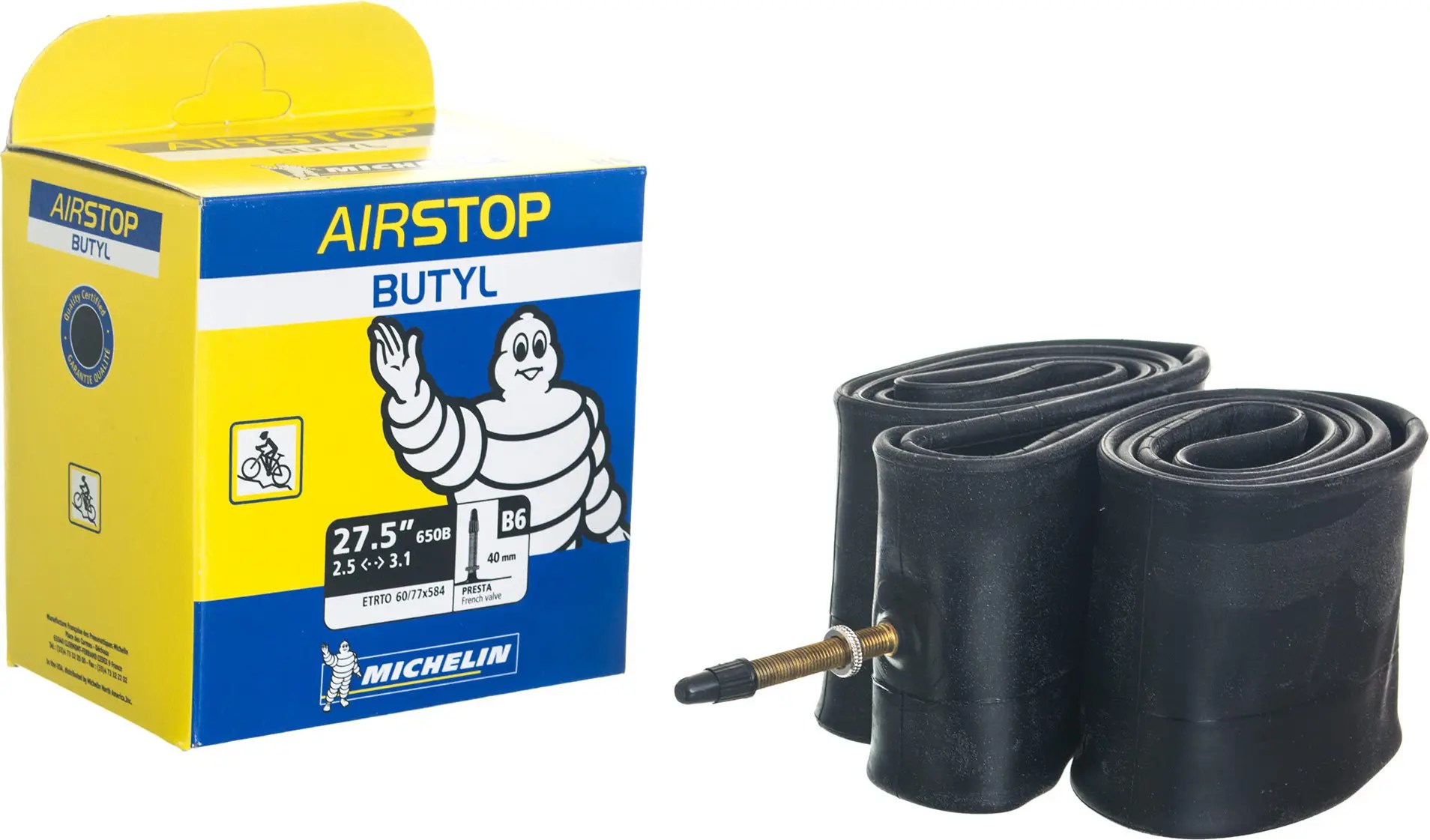 Chambre à Air Michelin B6 Airstop 27.5x2.35/3.00 Presta