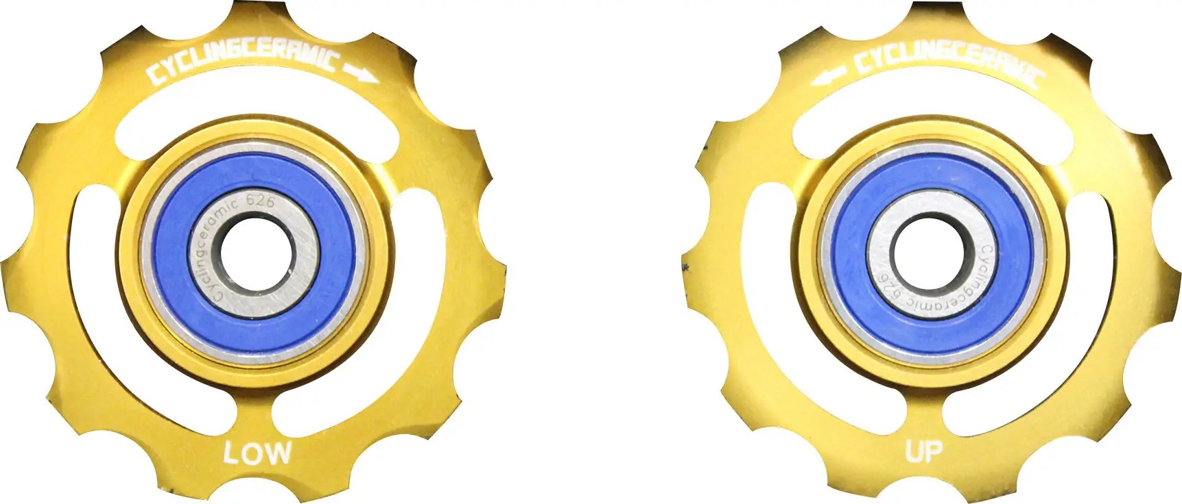 CyclingCeramic Jockey Wheels Shimano 10/11s (Limited Edition Gold