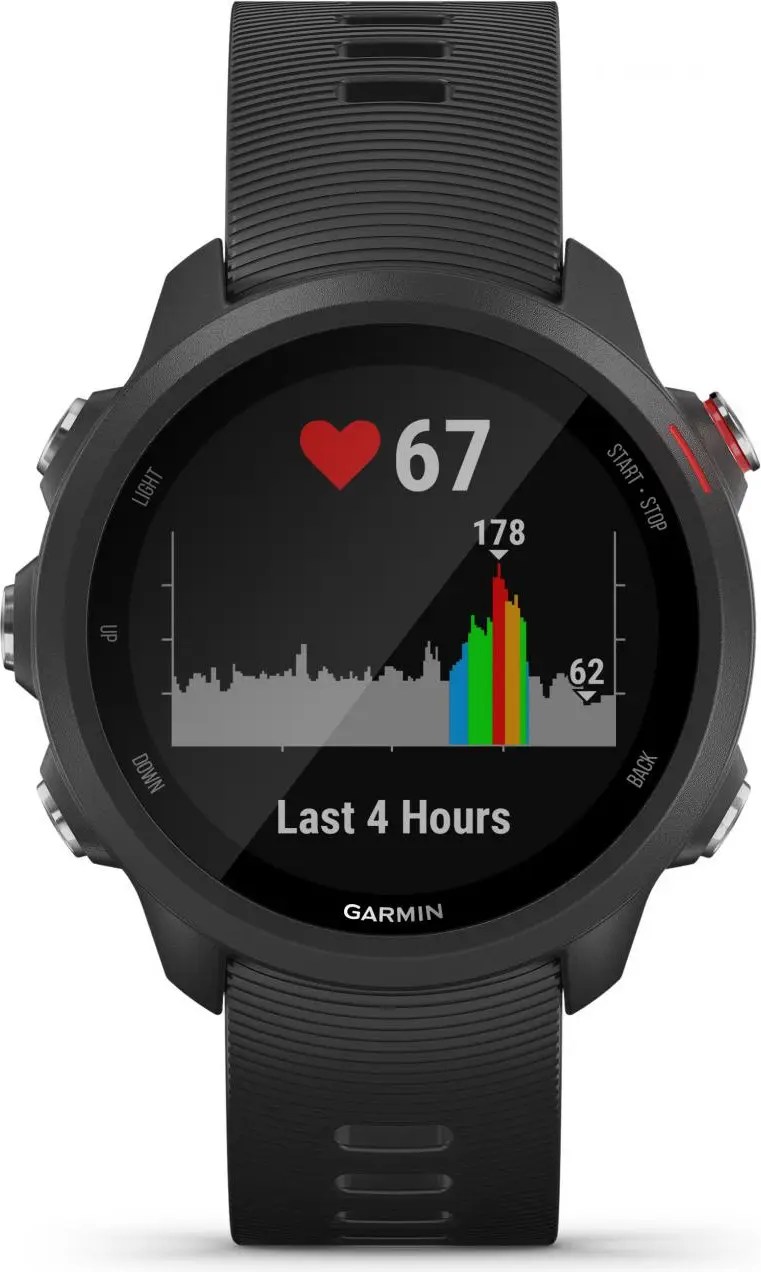 Garmin Forerunner 245 Music GPS Watch Black With Black Coloured Band