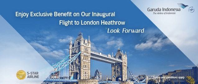 Garuda Indonesia first ever nonstop flight from London to Jakarta